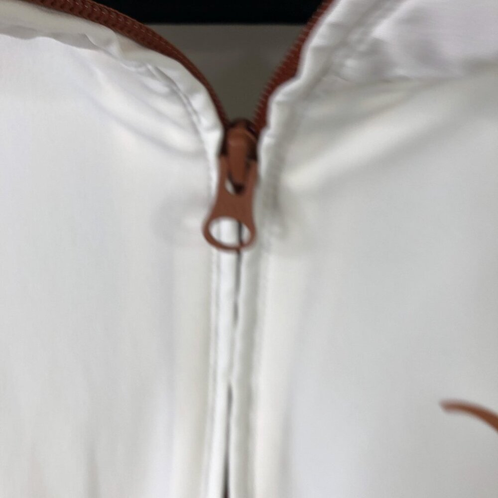 Texas Longhorns Jacket Mens XL White NCAA Football Nike Quarter Zip Pullover - Picture 15 of 16